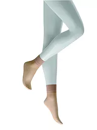 KUNERT | Socquettes fines SATIN LOOK 20 teint | Beige