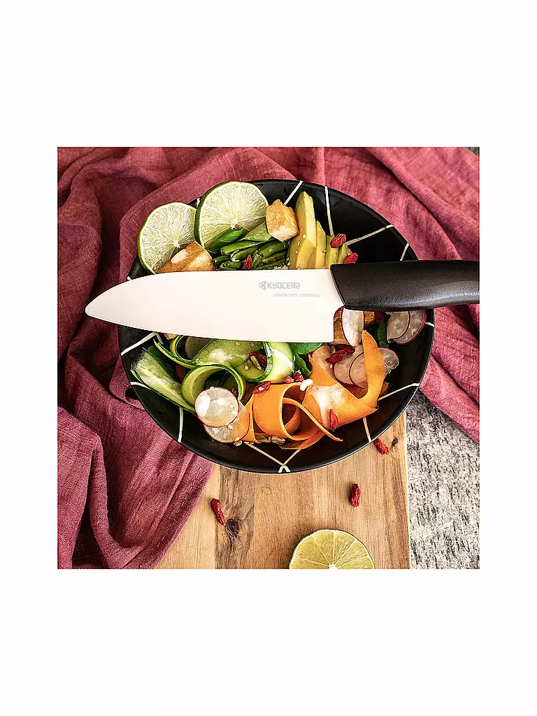 KYOCERA | Couteau Santoku BIO 14cm | Blanc