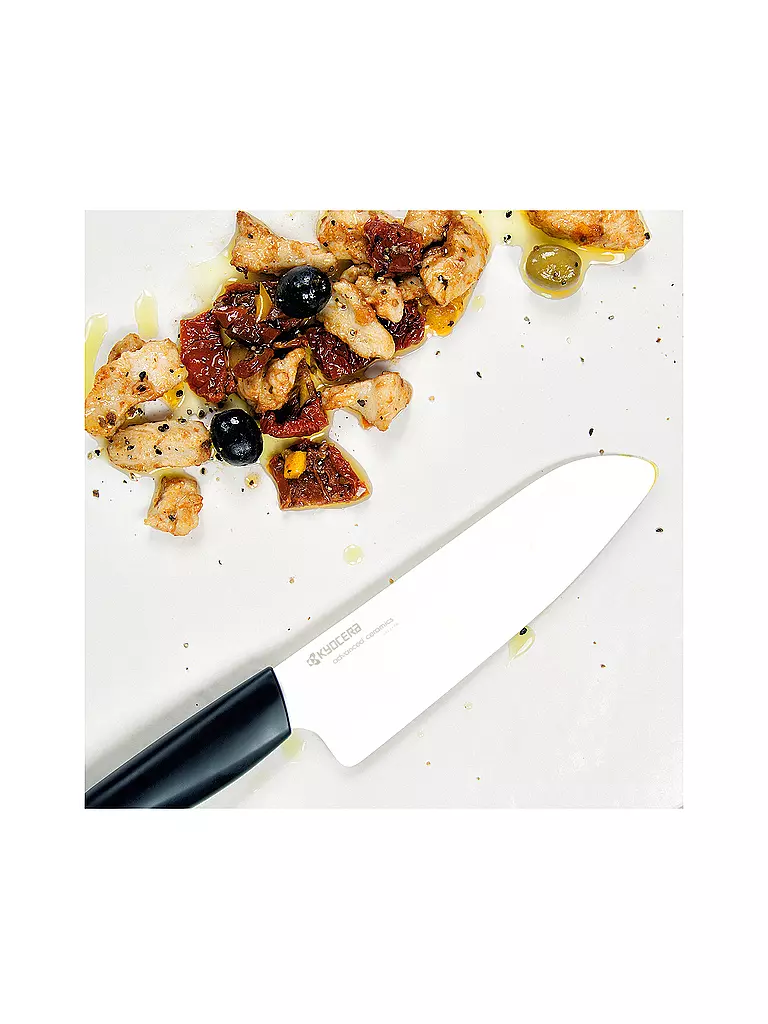 KYOCERA | Couteau Santoku CHOWA 14cm Blanc/Noir | Blanc