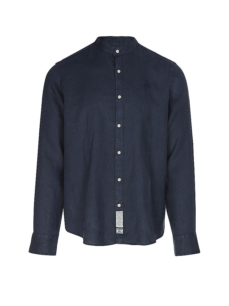 Chemise en lin bleu marine M