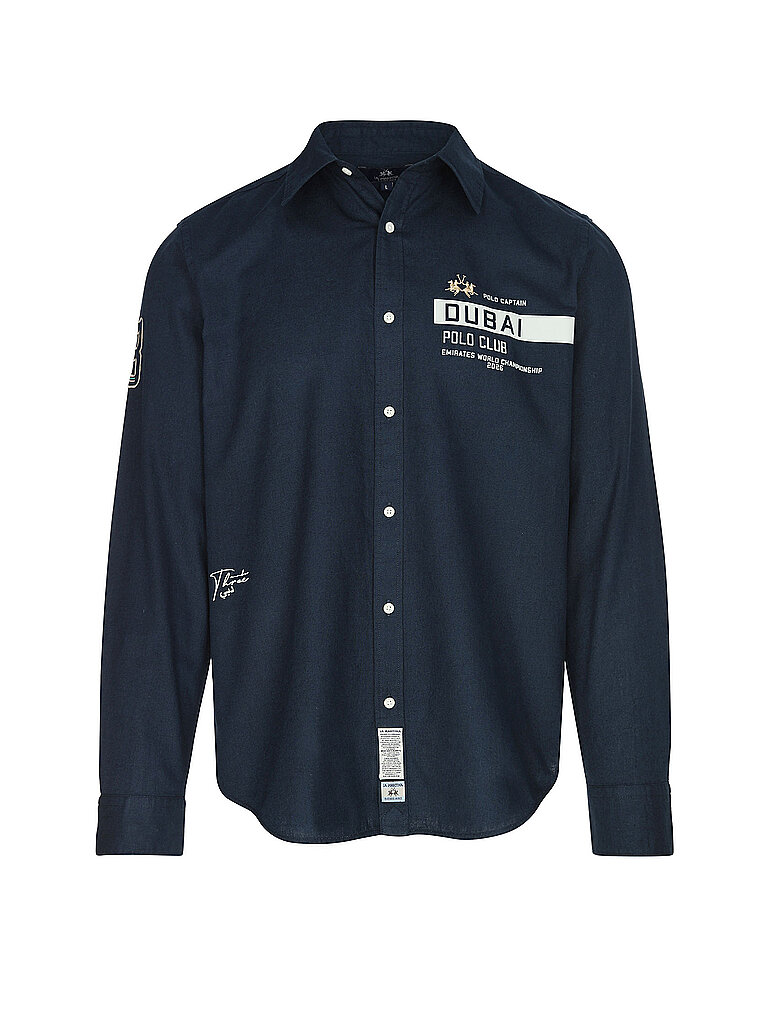 La Martina Chemise bleu marine XL
