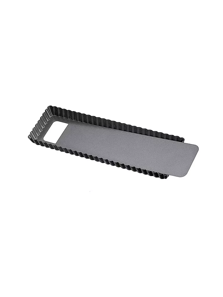 LA FORME | Moule à tarte rectangulaire avec fond amovible 35x13cm | grau