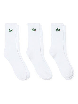 LACOSTE | Chaussettes lot de 3 blanc