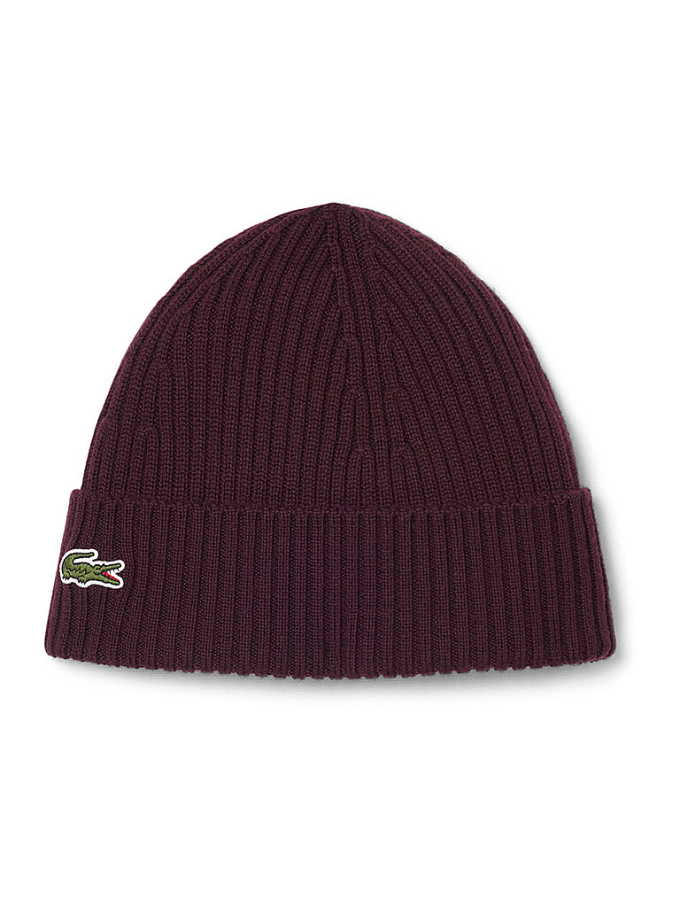 LACOSTE Bonnet - Cagoule rouge foncé