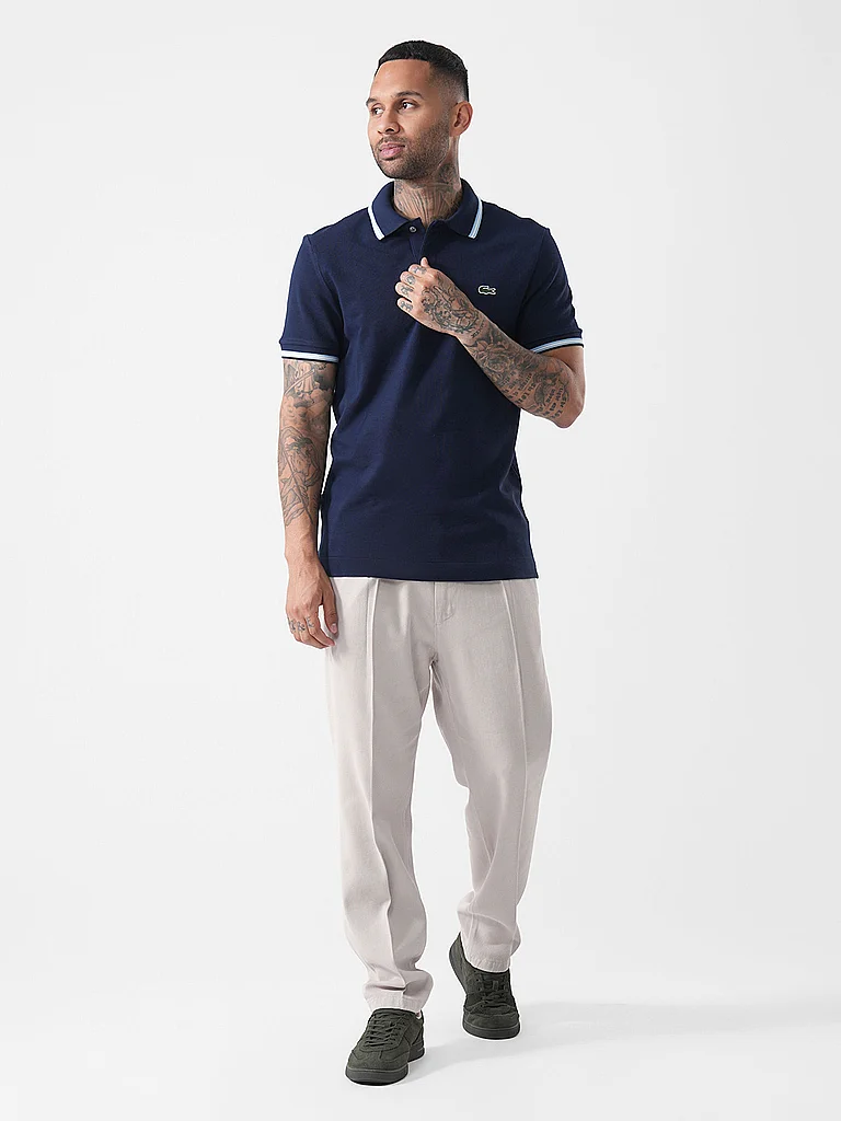 Lacoste Polo Shirt Navy Blue Size S 5