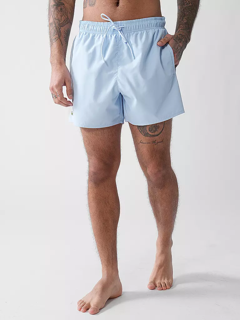 LACOSTE | Badeshorts | hellblau