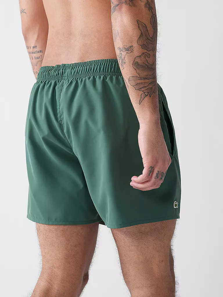 LACOSTE | Badeshorts | grün