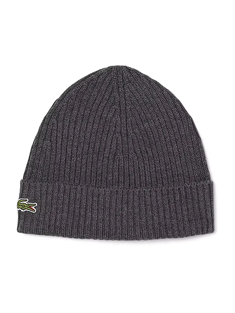 LACOSTE | Bonnet - Beanie | grau