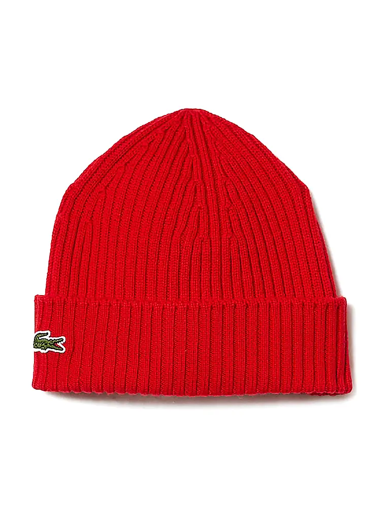 LACOSTE | Bonnet - Beanie | rot