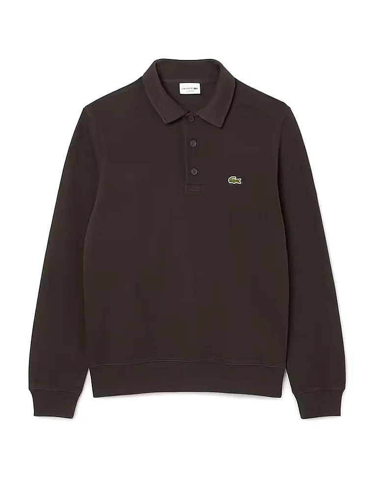 LACOSTE | Nom du produit: Poloshirt
Marque: LACOSTE
Couleur: braun
Catégories: Mode,Herren

Longueur des manches: Langarm
Matériel: Baumwolle
Forme du col: Polokragen
Motif: Unifarben
Coupe (vêtement d'extérieur): Regular
Style: Trend
Détails: Logo | Marron