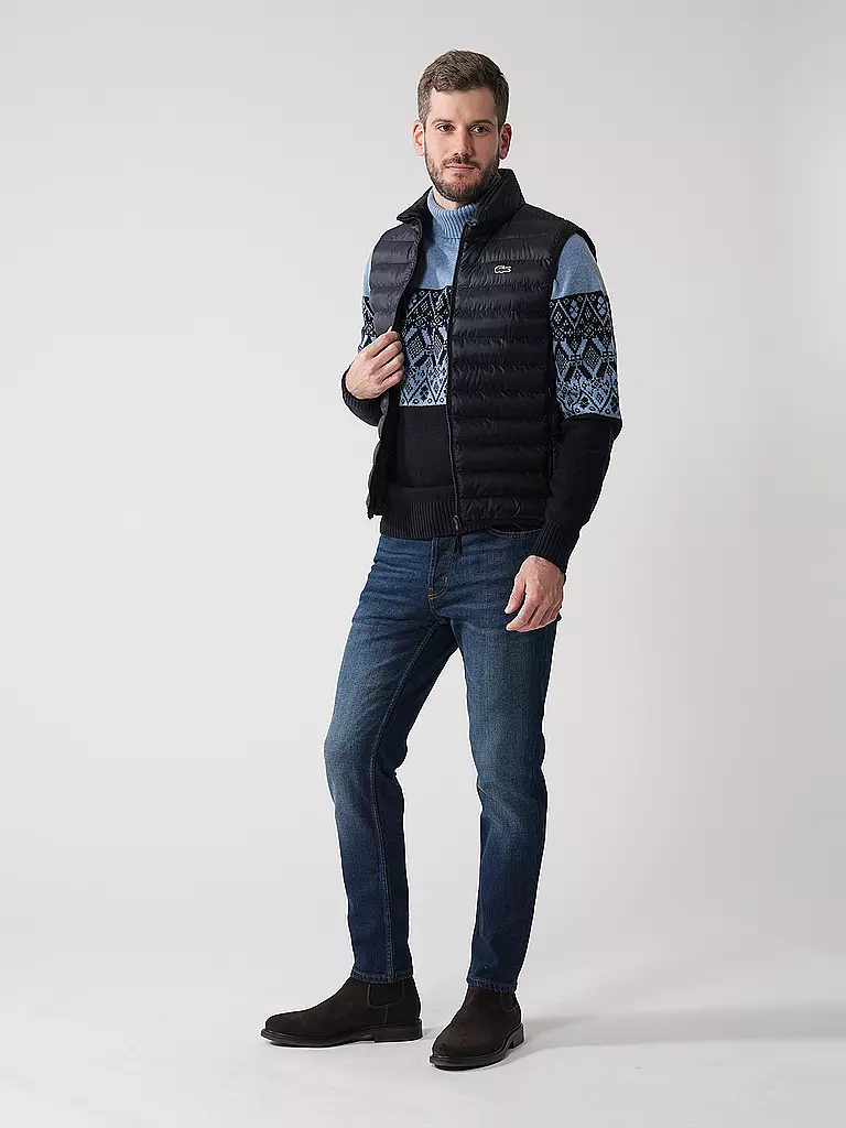 LACOSTE | Steppgilet | Bleu foncé