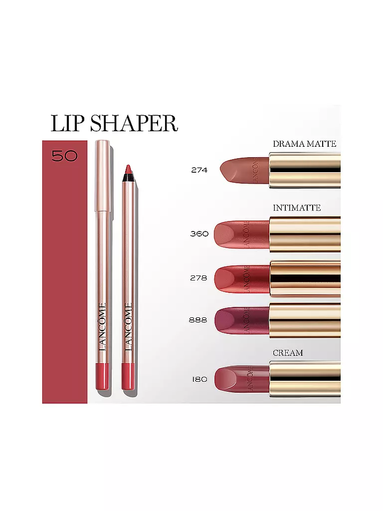 LANCÔME | Crayon à lèvres - Lip Idôle Lip Shaper Creamy Matte Lip Liner (50 Sheik's Rosy Nude) | 