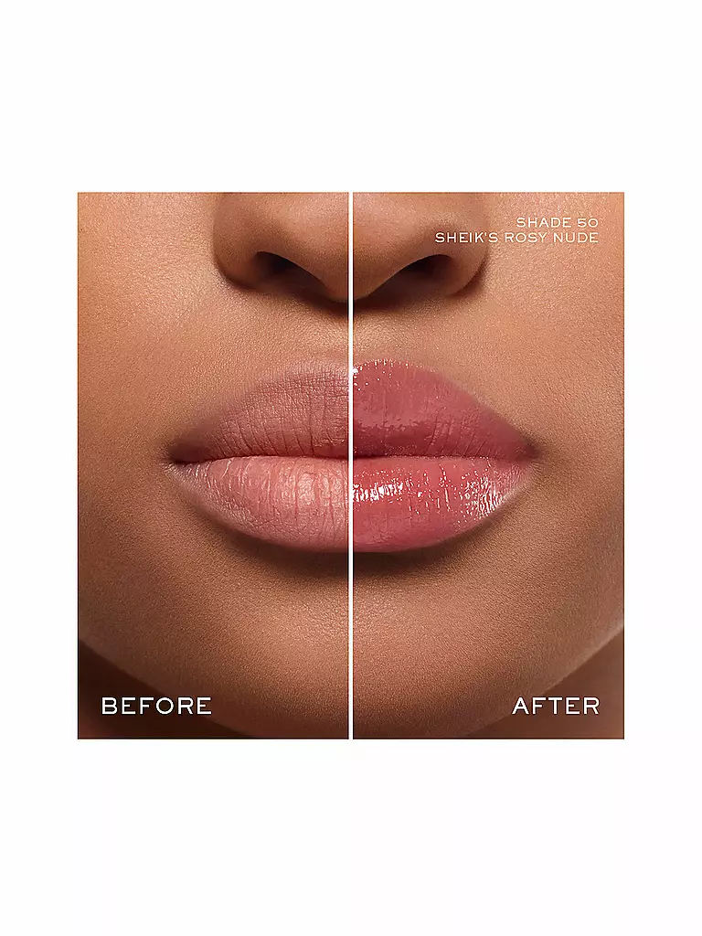 LANCÔME | Lip Idôle Squalane-12 Butterglow Glowy Color Balm (50 Sheik's rosy nude) | beere