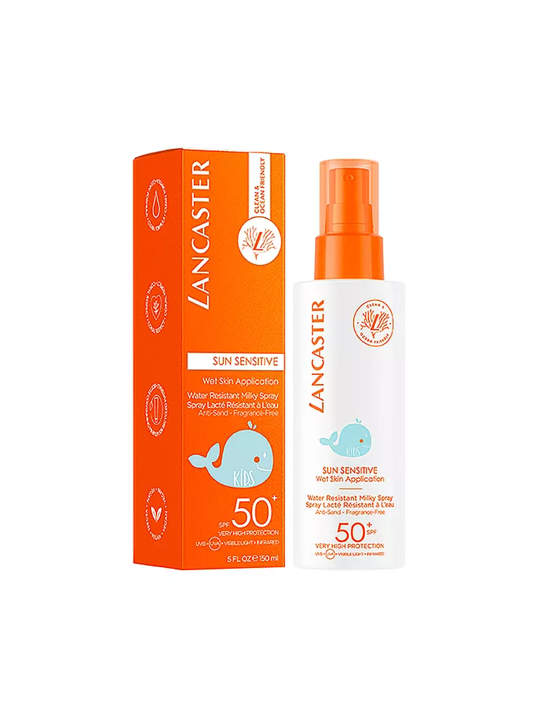 LANCASTER | Clean Sun Sensitive Kids Milky Spray SPF 50 150ml | Aucune couleur