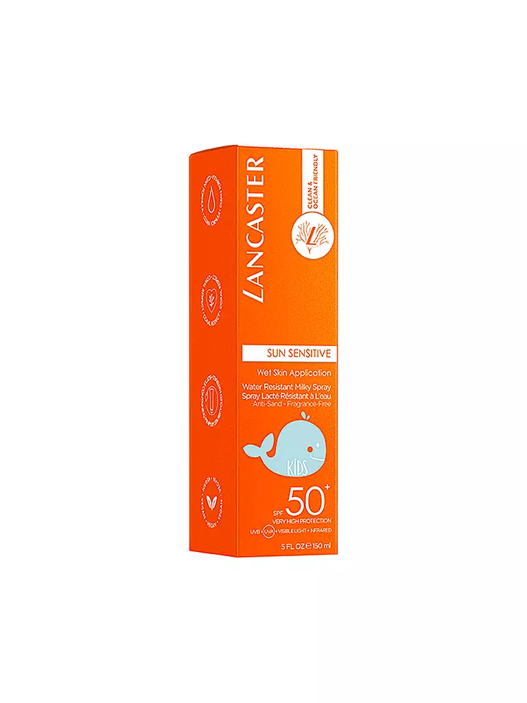 LANCASTER | Clean Sun Sensitive Kids Milky Spray SPF 50 150ml | Aucune couleur