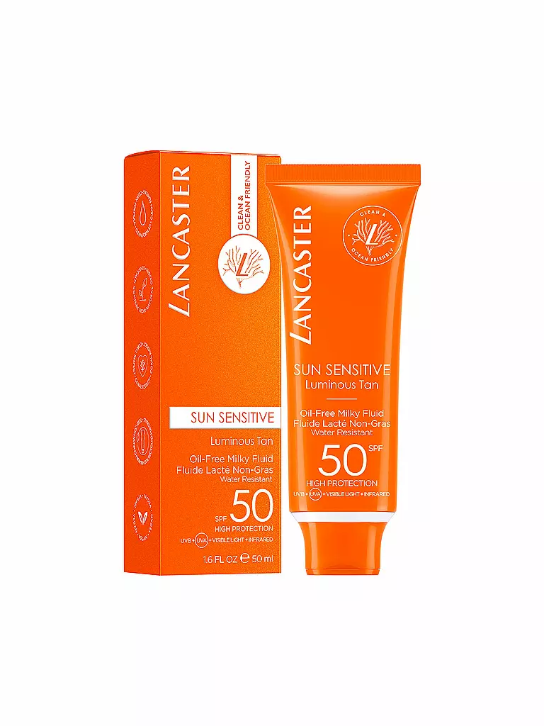 LANCASTER | Clean Sun Sensitive Milky Fluid SPF 50 50ml | Aucune couleur