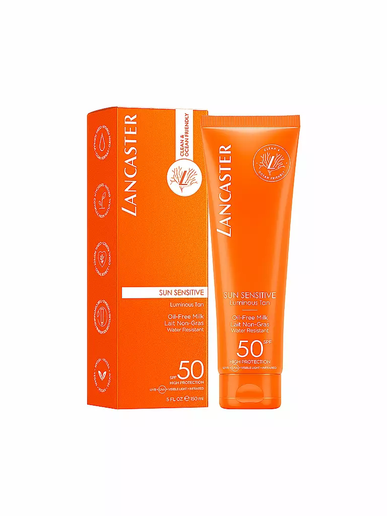 LANCASTER | Clean Sun Sensitive Oil Free Body Milk SPF 50 150ml | Aucune couleur