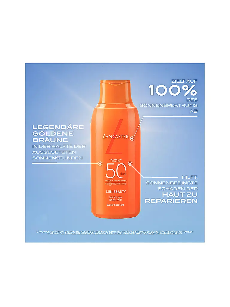LANCASTER | Lait Corporel SPF50 175ml | 