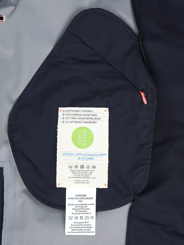 LANGER CHEN | Jacke KILLEEN | Bleu foncé