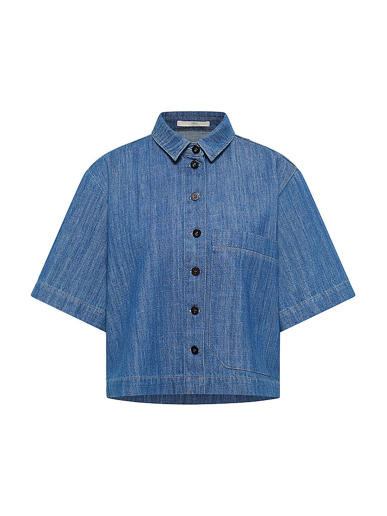 Lanius Blouse en jean bleu 40