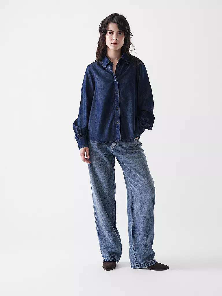 LANIUS | Blouse en jean | dunkelblau