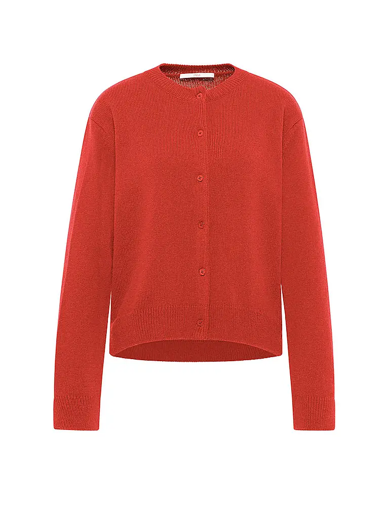 LANIUS | Cardigan coupe carrée | rot