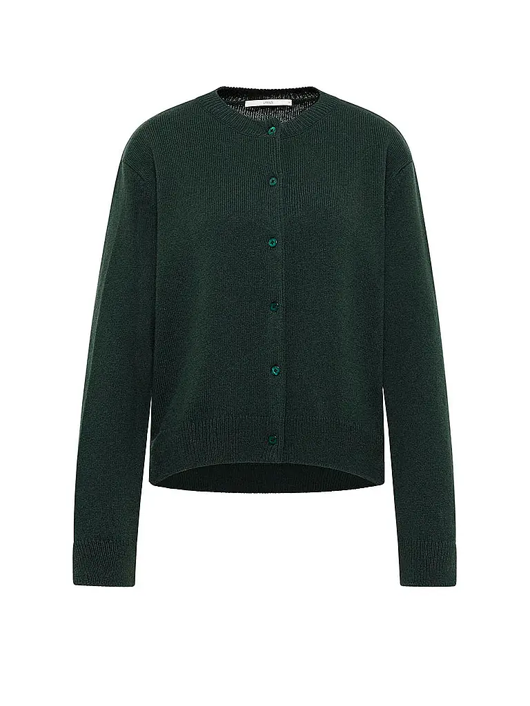 LANIUS | Cardigan Coupe Carrée | dunkelgrün