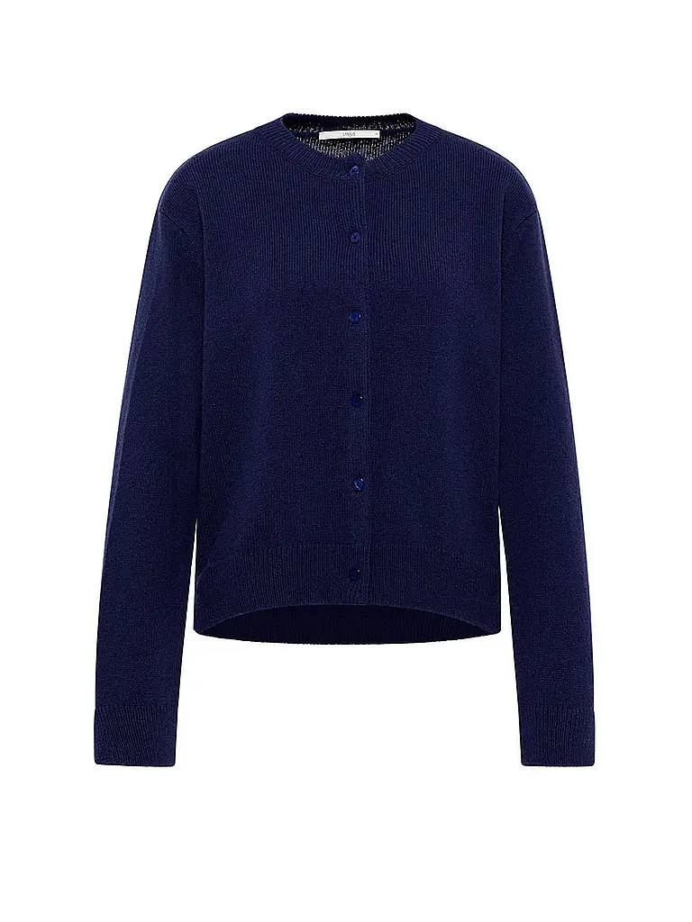 LANIUS | Cardigan coupe carrée | dunkelblau