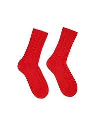 LANIUS | Chaussettes marron | Rouge