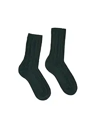 LANIUS | Chaussettes marron | Vert foncé