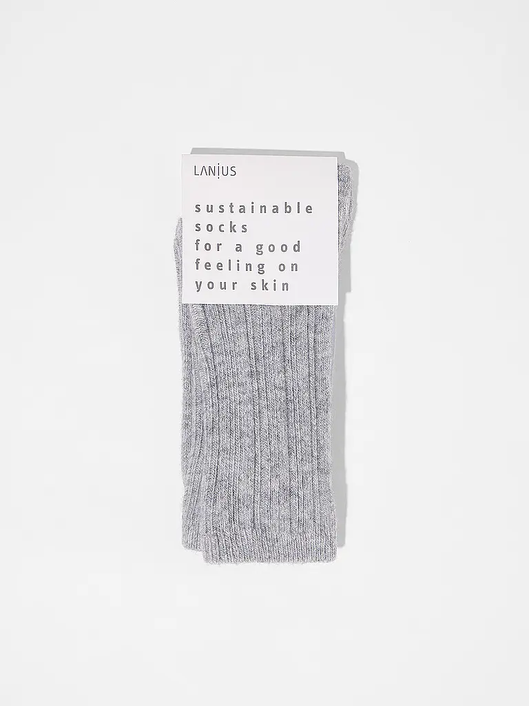 LANIUS | Chaussettes gris chiné | 