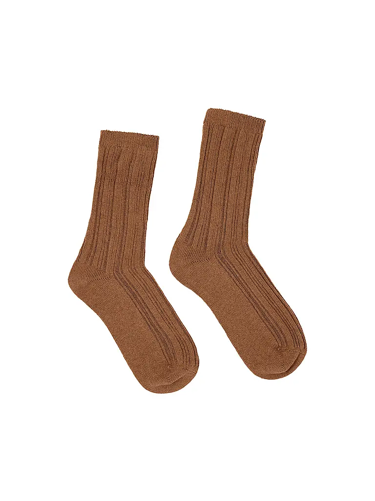 LANIUS | Chaussettes marron | camel