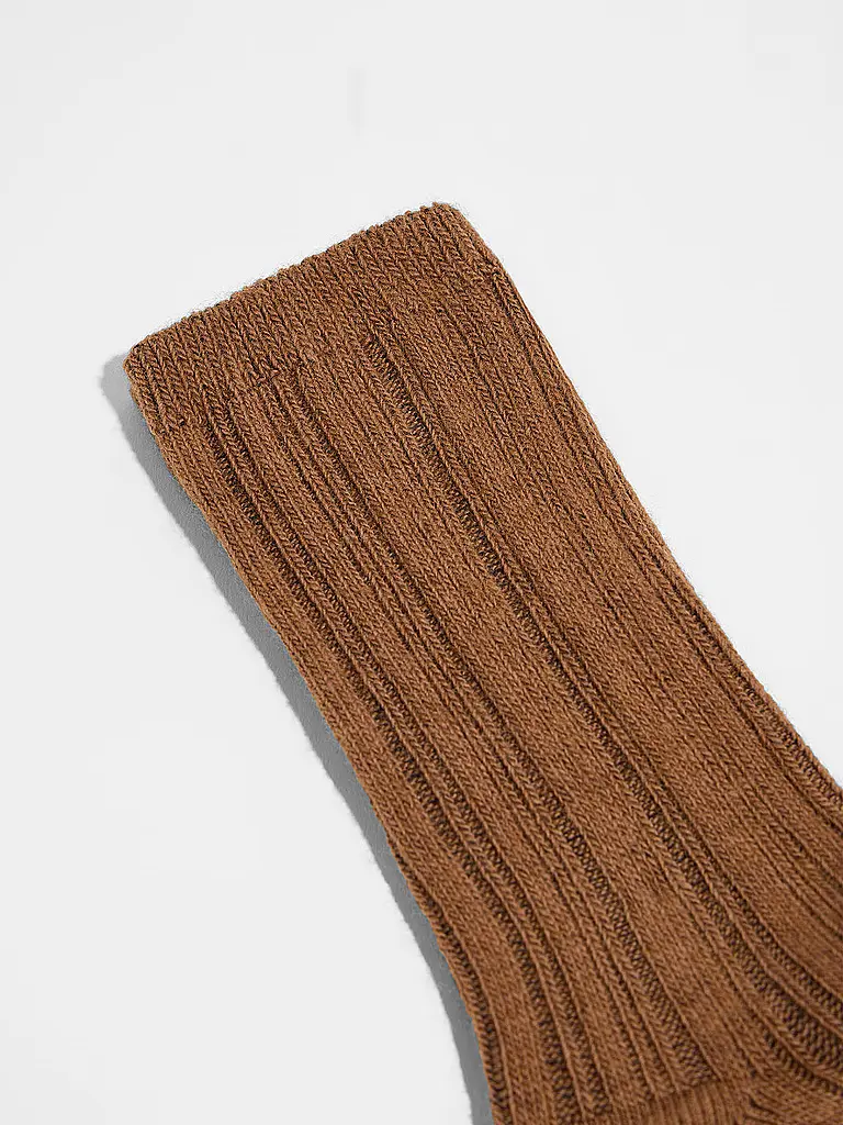 LANIUS | Chaussettes marron | camel