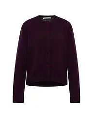 LANIUS | Cardigan coupe carrée | Rouge foncé