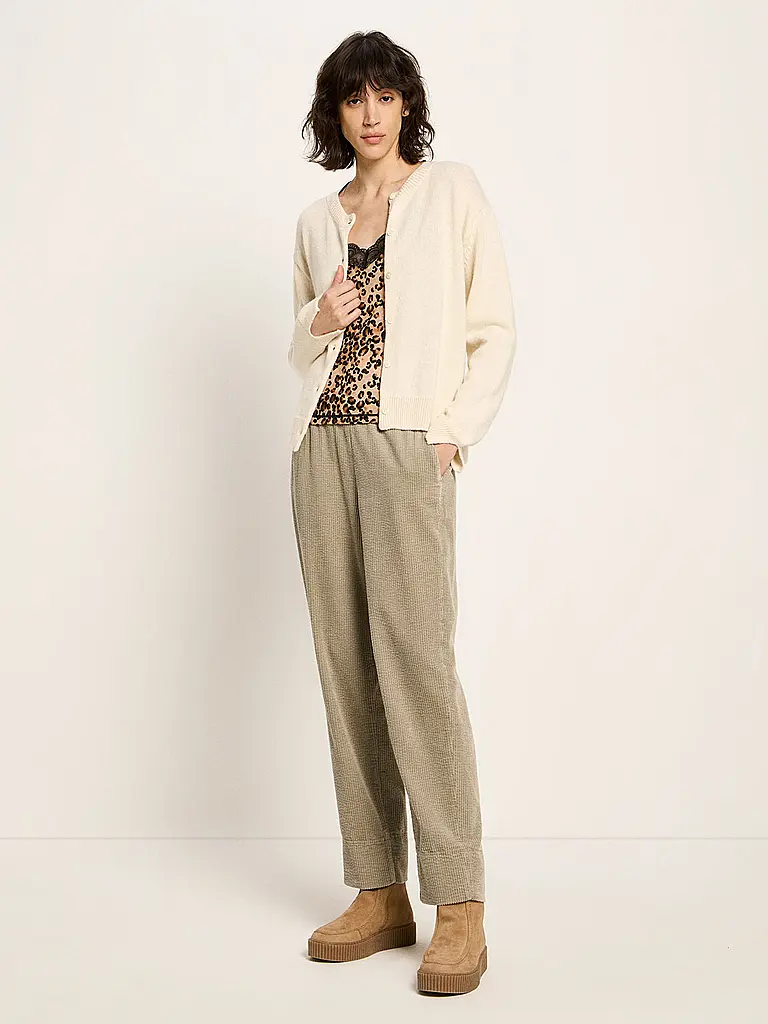 LANIUS | Gilet coupe carrée | creme