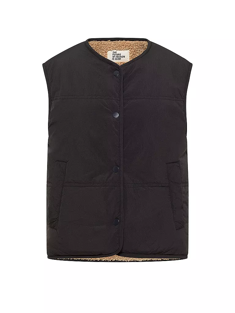 LANIUS | Gilet réversible | schwarz