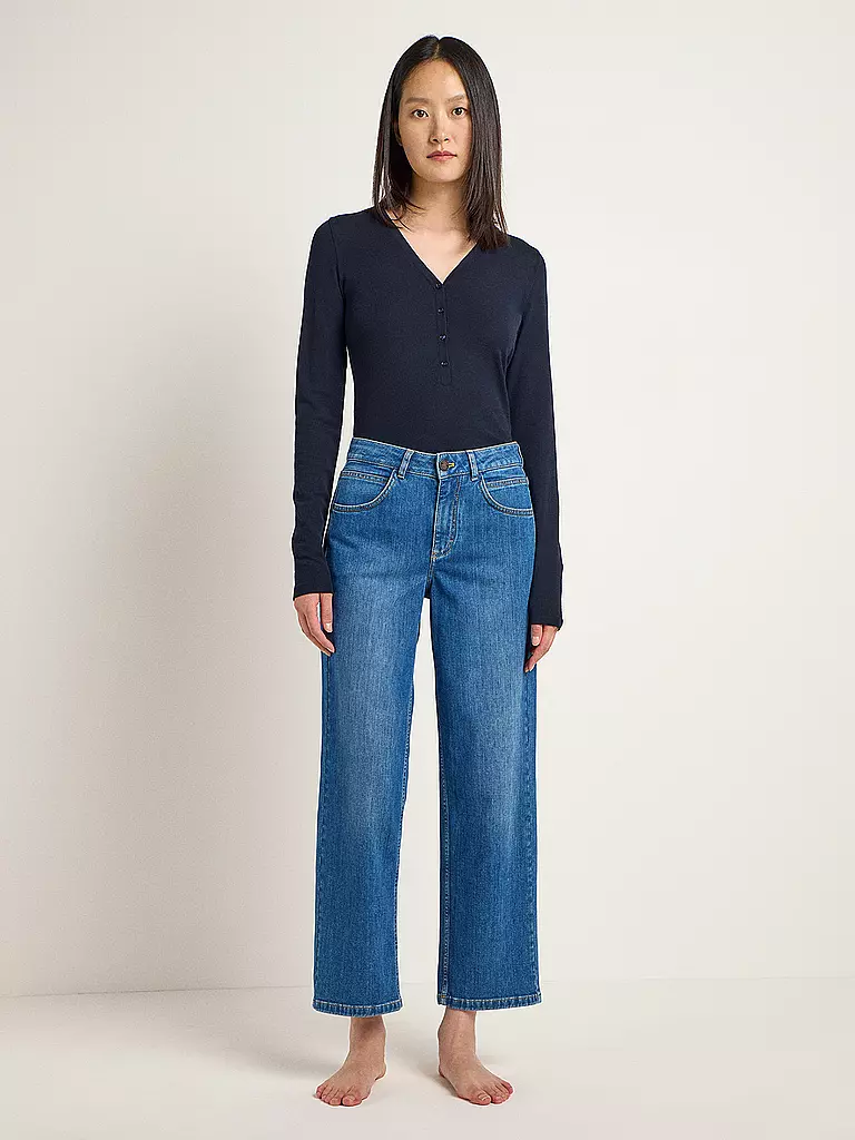 LANIUS | Jeans Coupe Décontractée 7/8 | blau