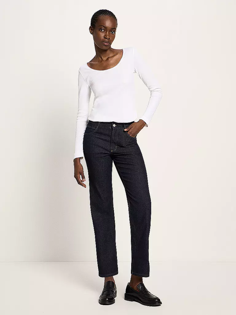 LANIUS | Jeans coupe droite 7/8 | 