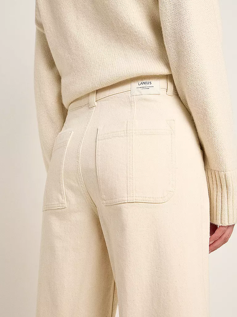 LANIUS | Jeans Wide Leg  | Crème