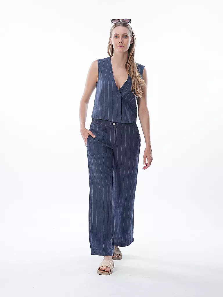 LANIUS | Leinenhose  | Bleu