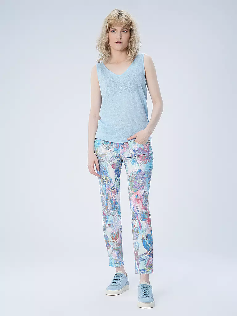 LANIUS | Leinentop  | Bleu clair