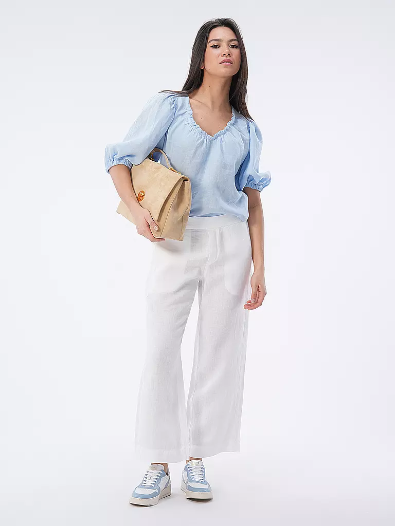 LANIUS | Pantalon Marlene 7/8 | weiss
