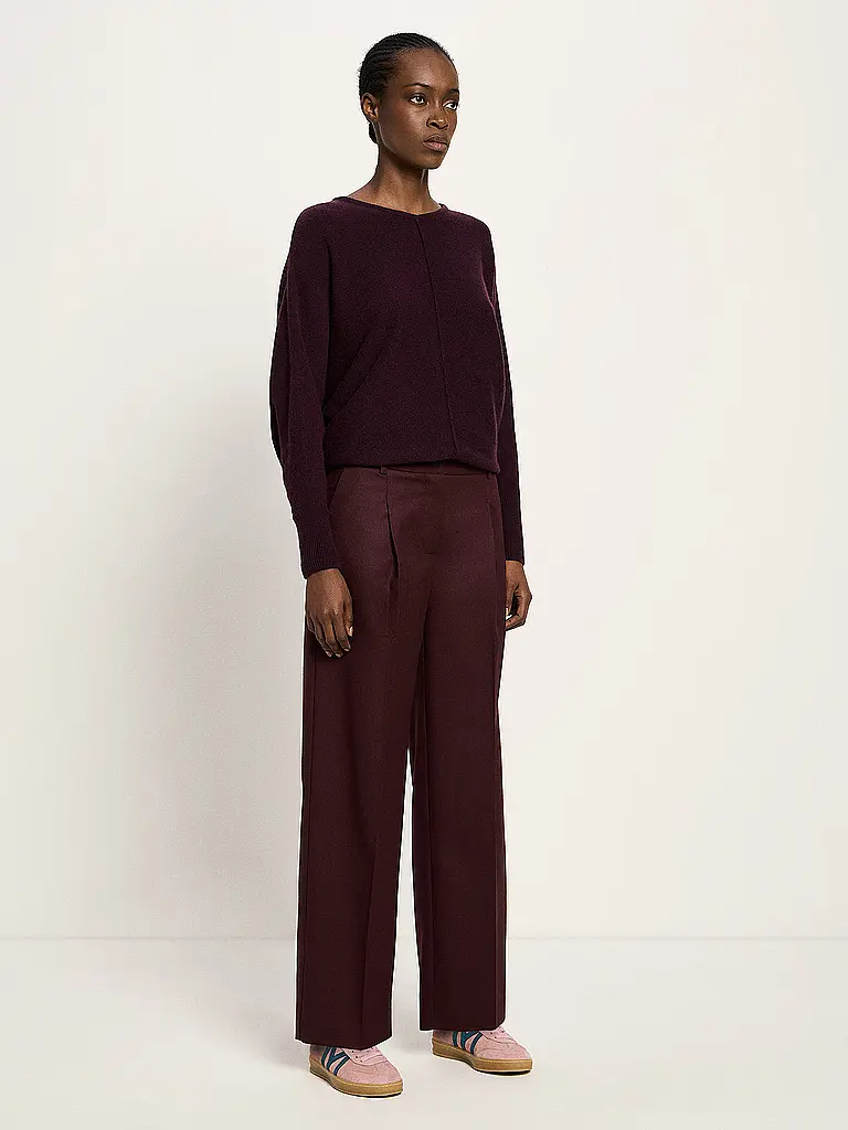 LANIUS | Pantalon Marlene | Rouge foncé