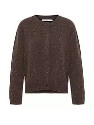 LANIUS | Strickjacke Boxy Fit | Marron