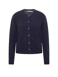 LANIUS | Strickjacke Boxy Fit | Bleu foncé