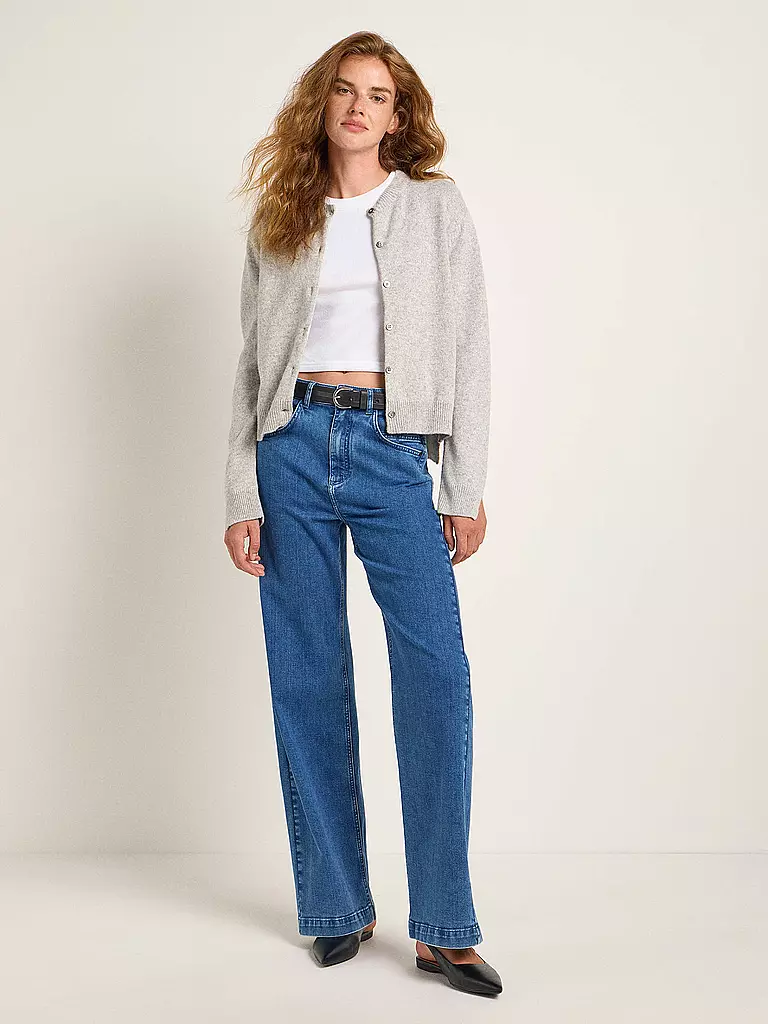 LANIUS | Strickjacke Boxy Fit | Gris