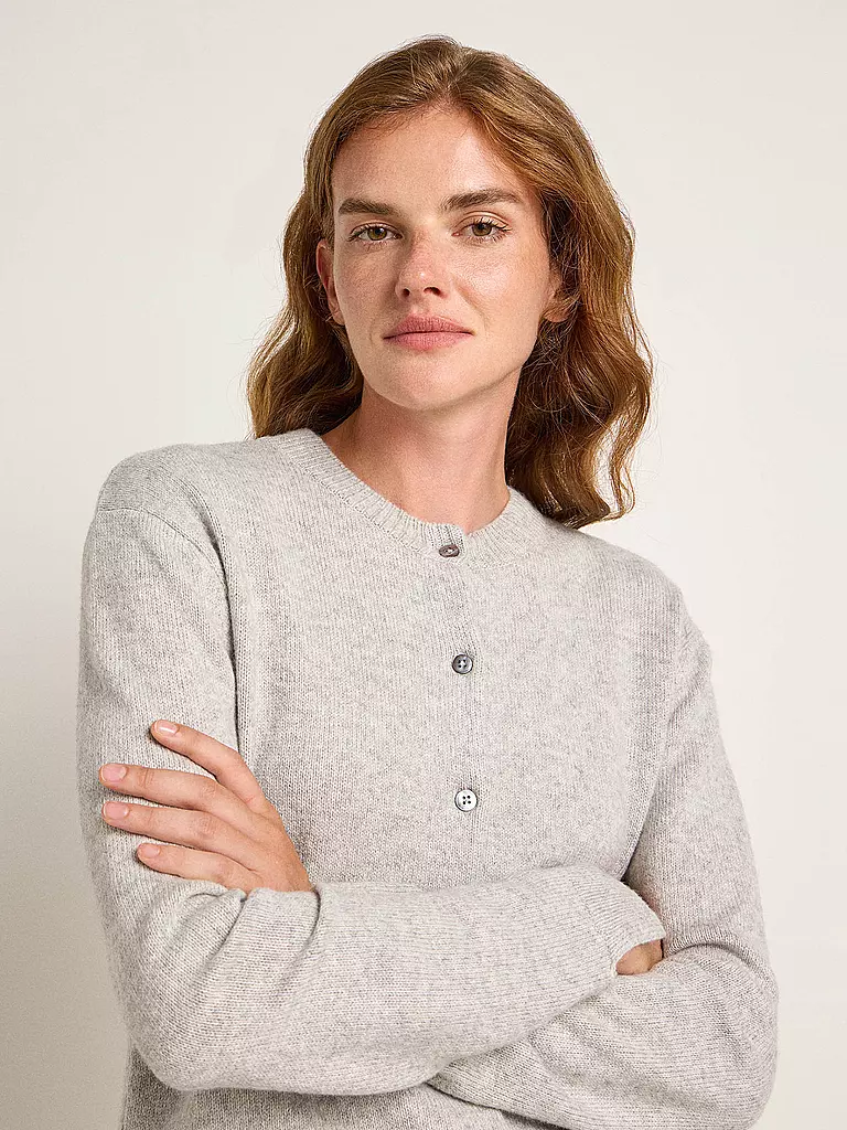 LANIUS | Strickjacke Boxy Fit | Gris