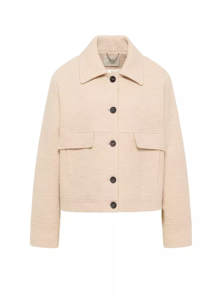 LANIUS | Veste en laine foulée | creme