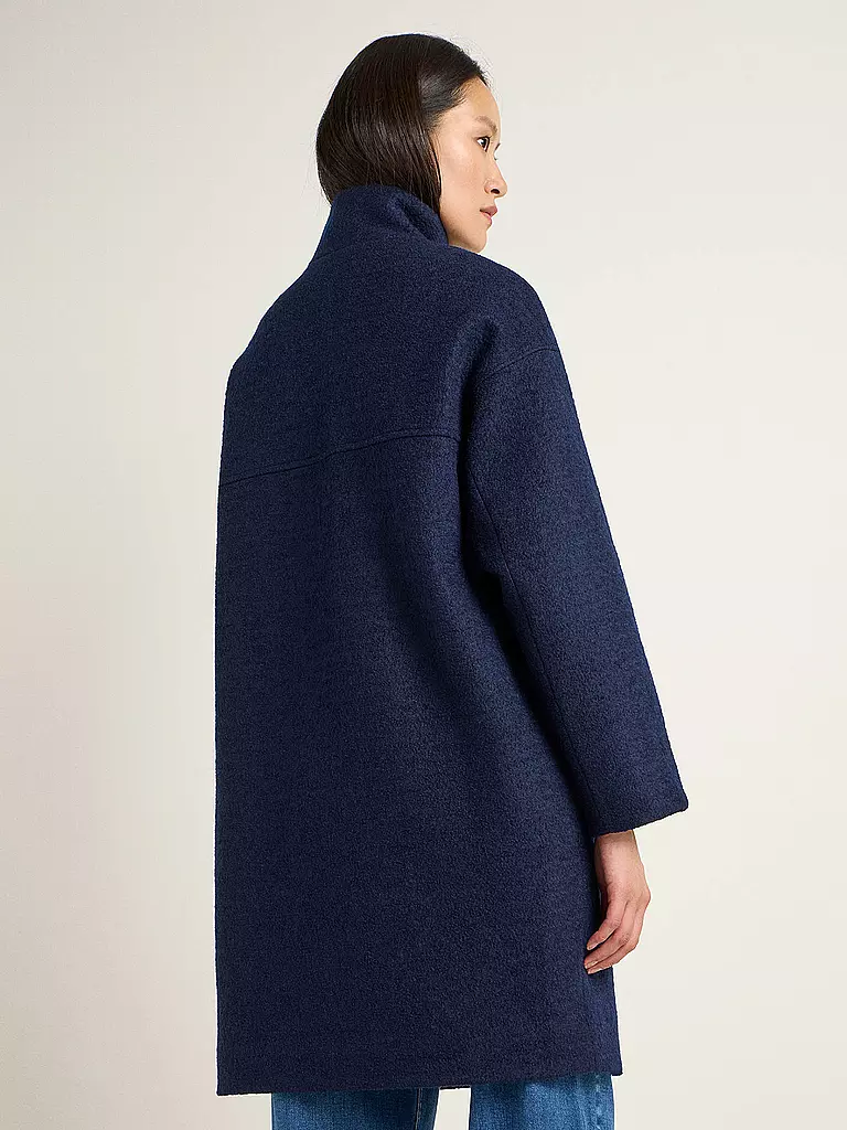 LANIUS | Wollmantel Oversized Fit | Bleu foncé