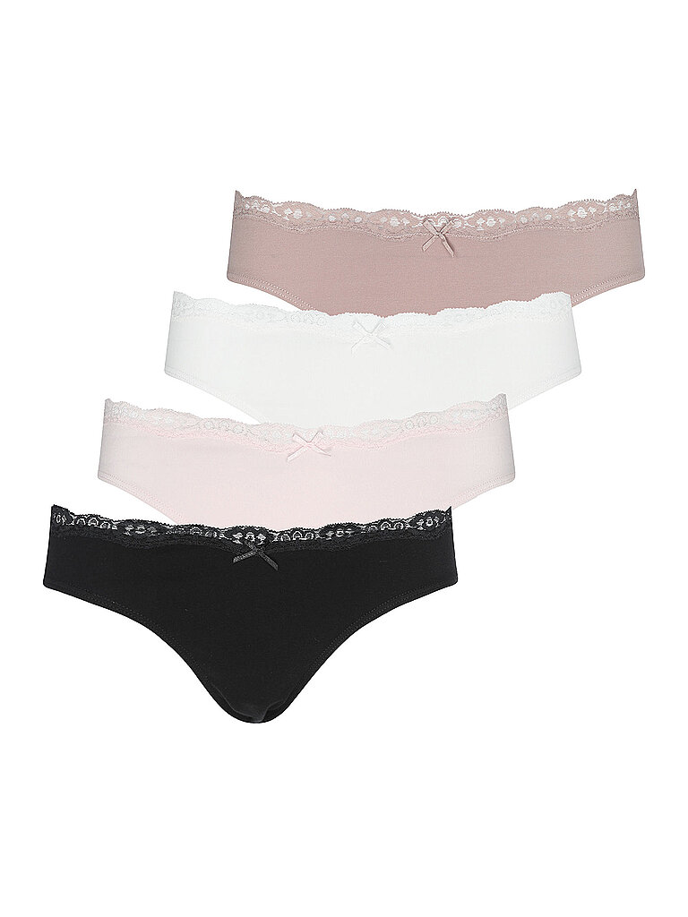 Lot de 4 slips rose box beige 48-50